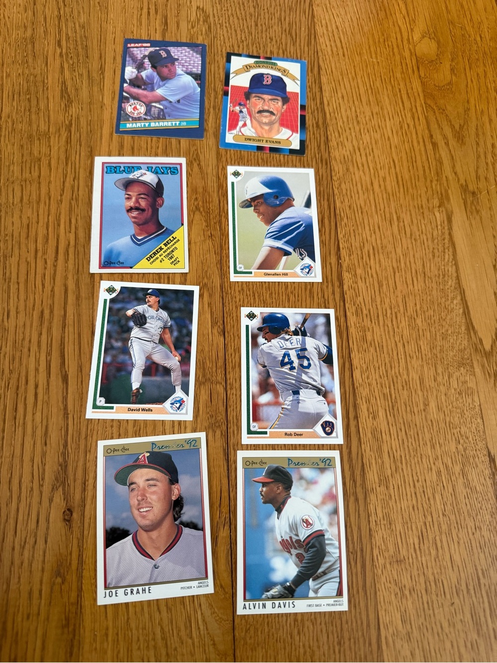Lot Of MLB Baseball Cards 1980s 1992 Brewers Red Sox Blue Jays - Picture 2 of 2